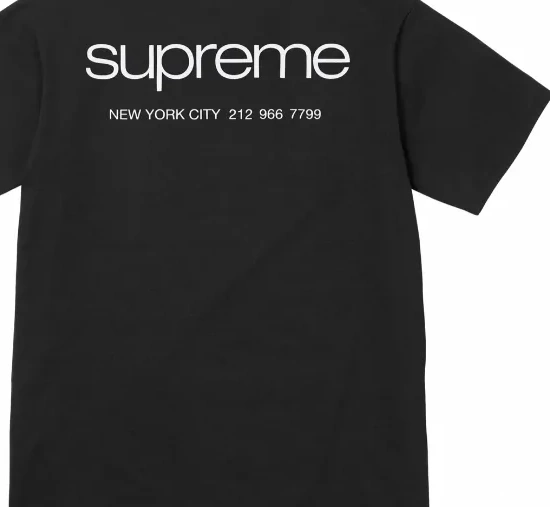 NYC Information Short Black Store 23FW Tee sleeved S XL White L and M 0311